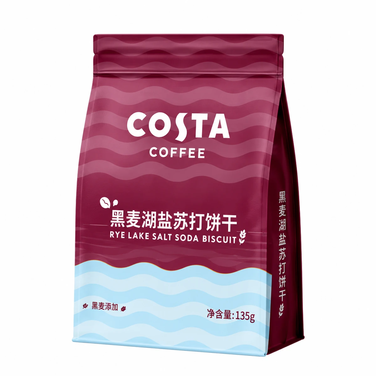 Costa Black Rye Sea Salt Crackers 135g